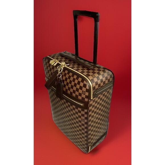 Louis Vuitton Pegase Legere Suitcase Checker Damier Ebene Unisex Bag 🎁 A+ - Picture 8 of 16